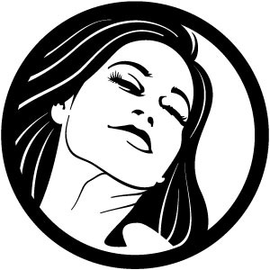 300x300 Girl Face Vector Clipart