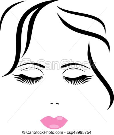 399x470 Vector Woman Face.
