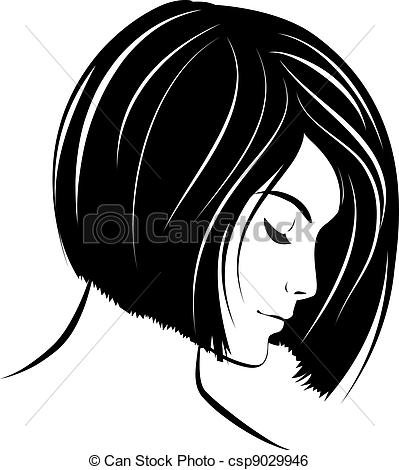 399x470 Beautiful Woman Face. Vector Illustration.