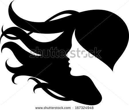 450x388 Silhouette Clipart Woman Face