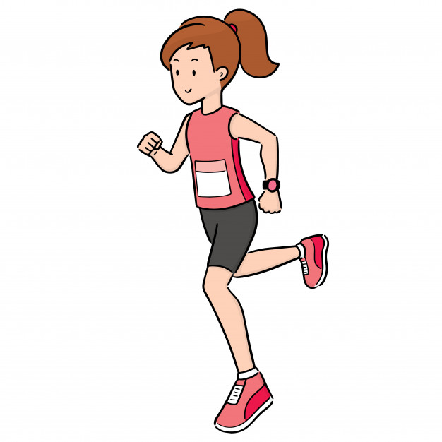 626x626 Vector Of Woman Running Vector Premium Download