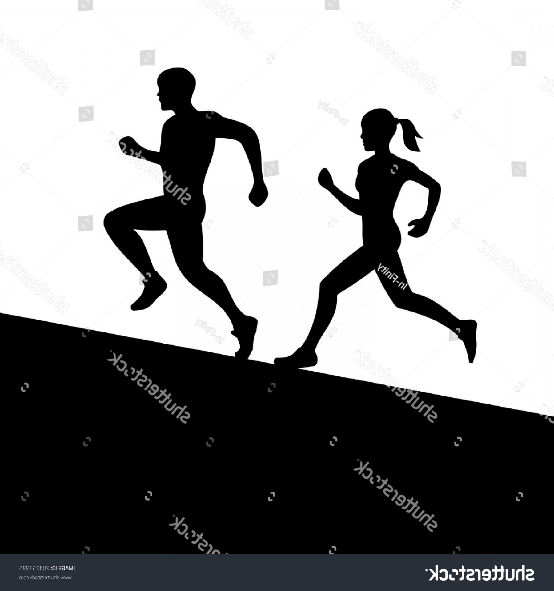 1800x1920 Runners Men Women Running Silhouette Vector Shopatcloth