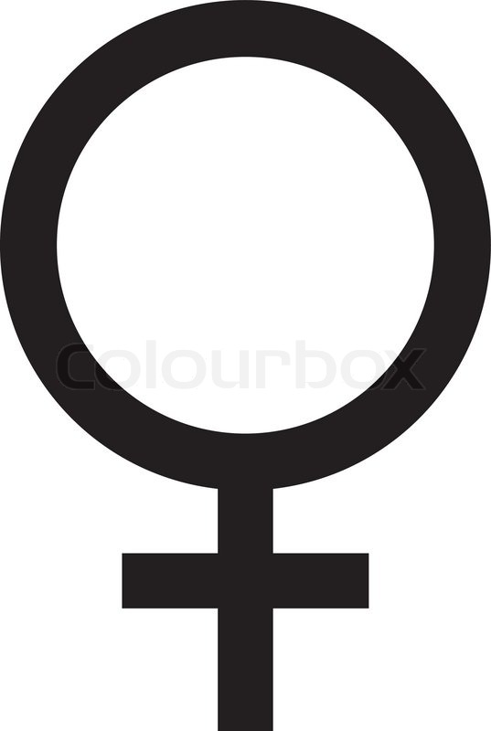 537x800 Illustration Of Female Symbol Sign For Women Stock Vector