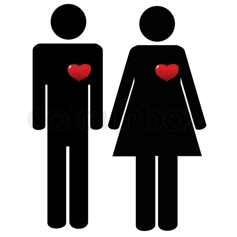 800x800 Man And Woman Symbols Stock Vector Colourbox