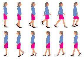 286x200 Woman Walking Free Vector Art