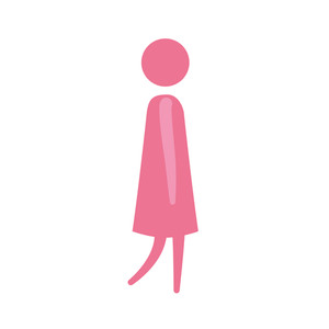 300x300 Walking Pink Royalty Free Vectors