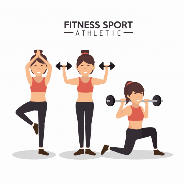 626x626 Women Fitness Sport Athletics Design Vector Premium Download