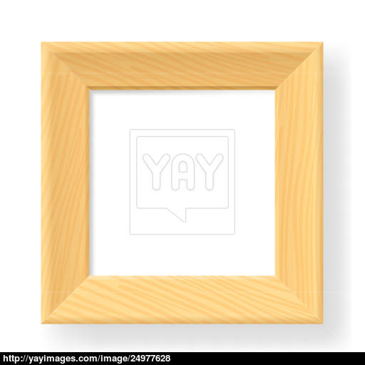 512x512 Realistic Wooden Frame Vector