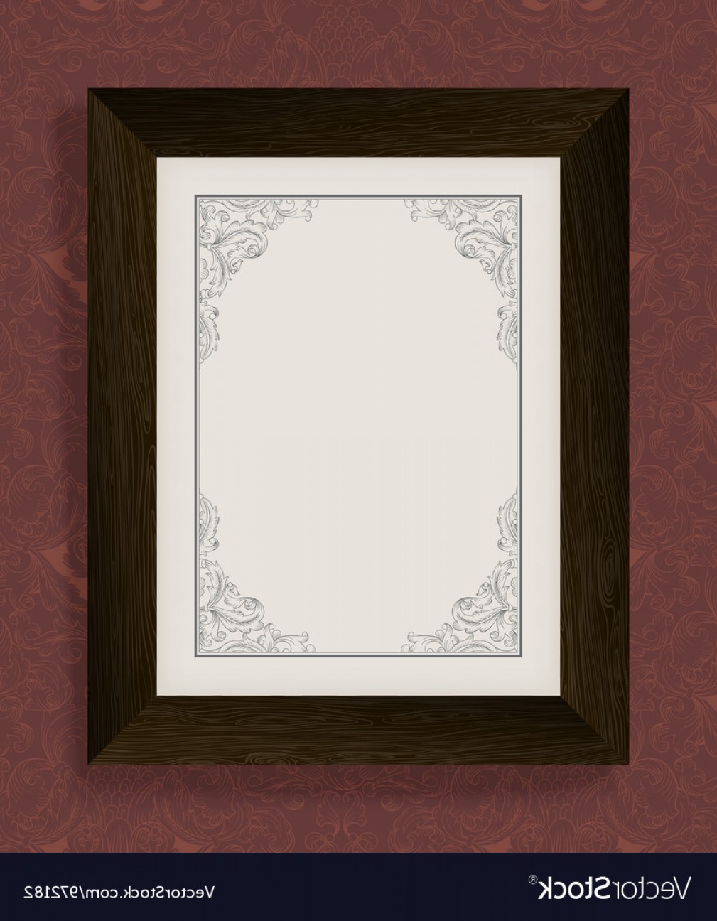 1009x1296 Vintage Frame With Wooden Frame Vector Orangiausa