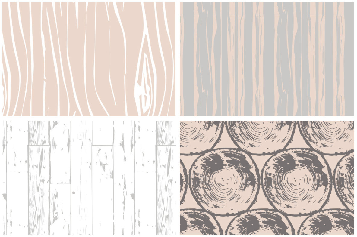 1184x788 Seamless Wood Grain Vector Patterns