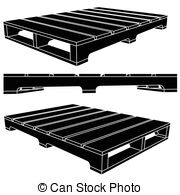 180x195 Wooden Pallet Black Symbol