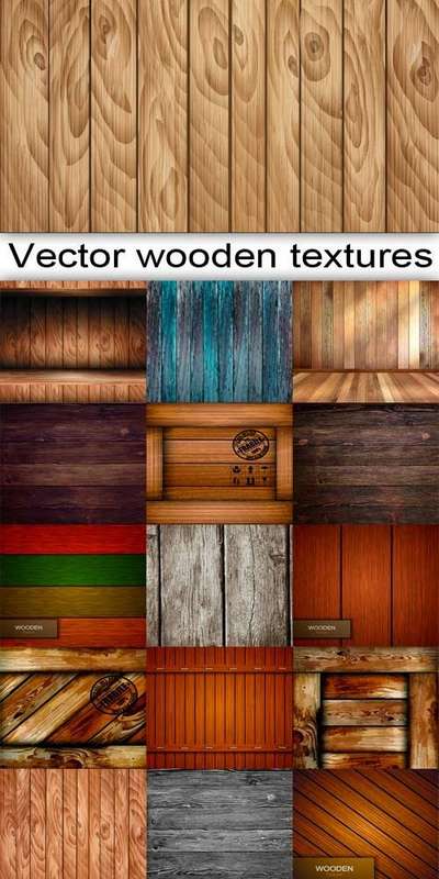 400x800 Wooden Textures Vector Collection 40 Ai, Eps