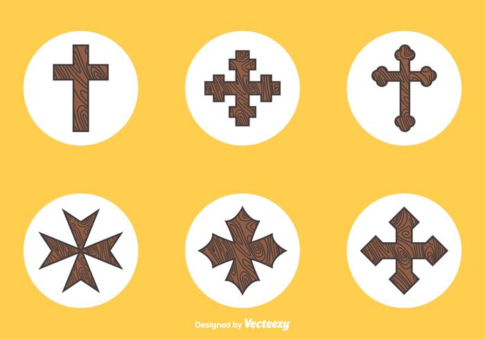 700x490 Free Wooden Crosses Vector