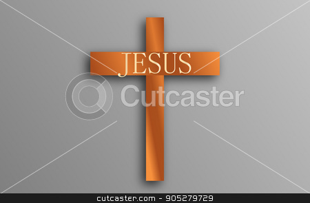 450x295 Vector Wooden Cross. Calvary Stock Vector