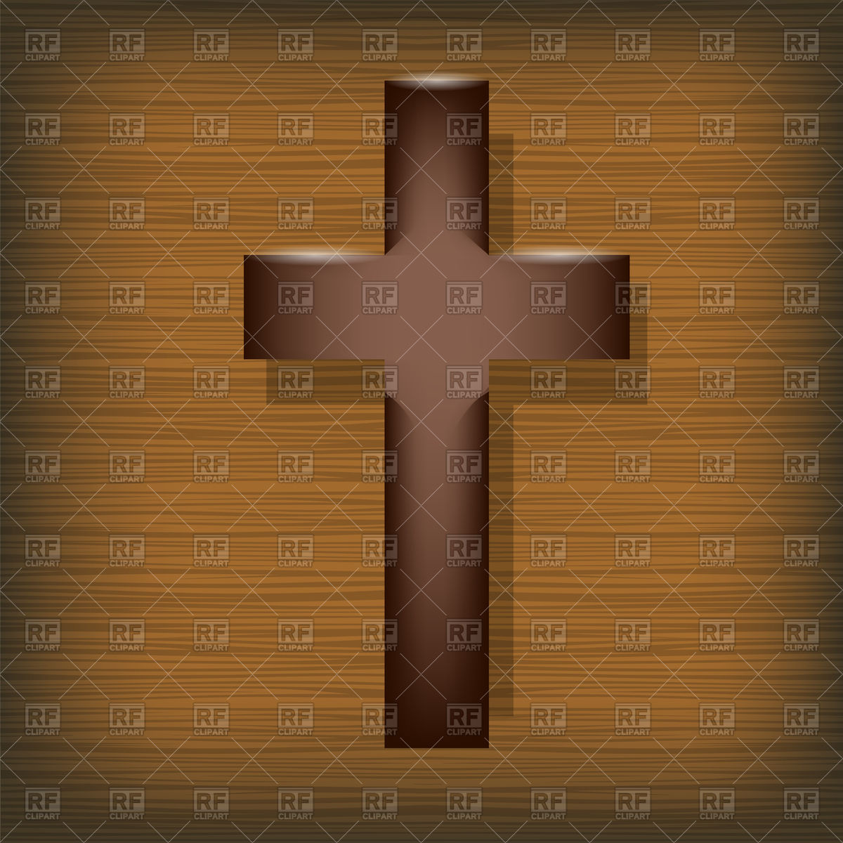1200x1200 Wooden Cross Vector Image Vector Artwork Of Objects Valeo5