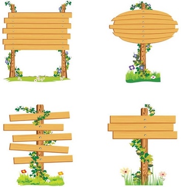 356x368 Wood Sign Vector Free Vector Download (8,271 Free Vector) For