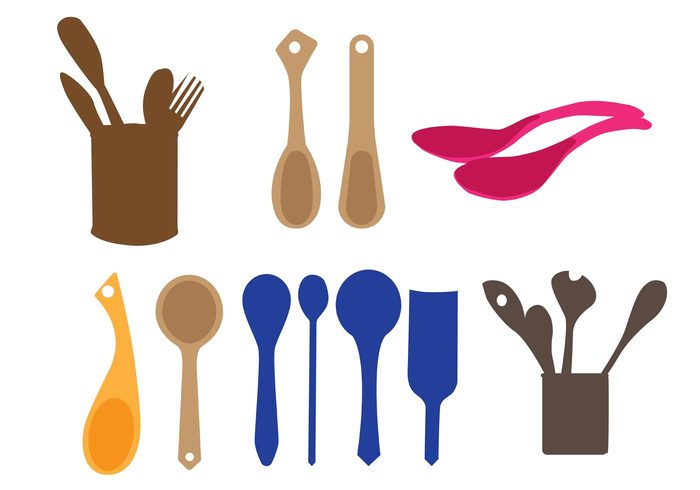 700x490 Vector Wooden Spoons Free Vectors Ui Download