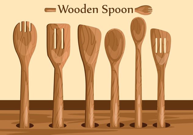 632x442 Wooden Spoon Vectors Free Vector Download 147899 Cannypic