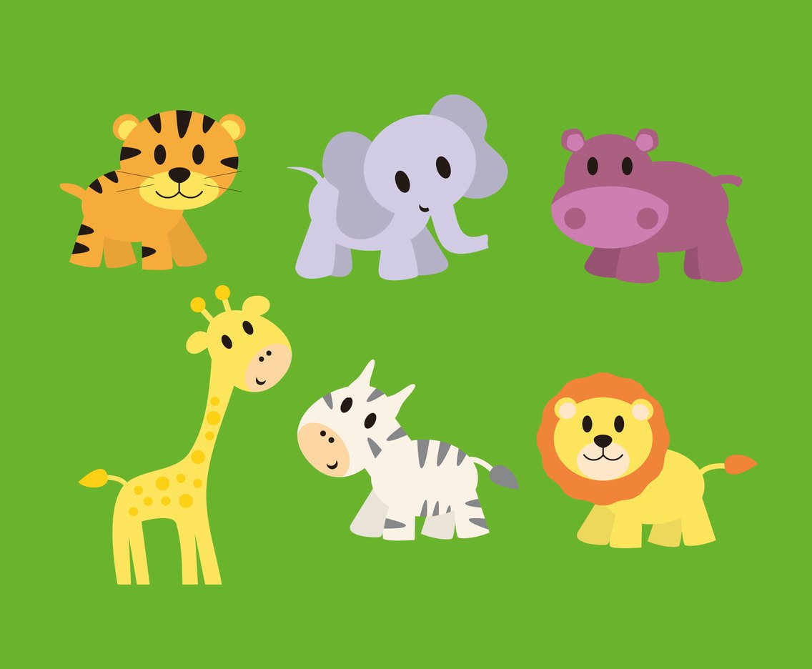 1136x936 Cute Baby Animals Vector Vector Art Amp Graphics