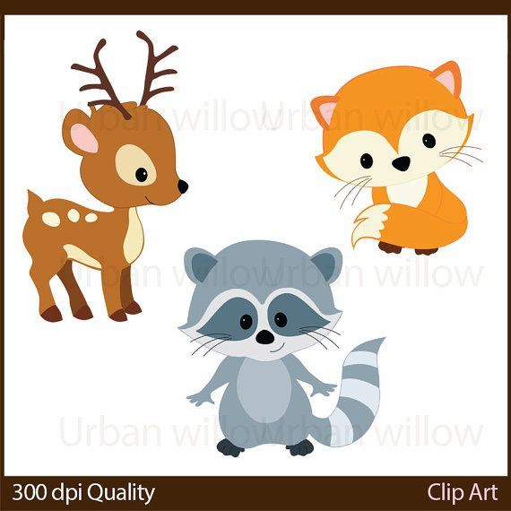 570x570 Woodland Animals Cli Art, Animal Vectors, Cute Deer, Clip Art
