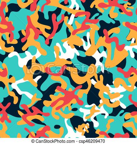 450x470 Creative Woodland Camouflage Seamless Patterns. Modern... Vectors