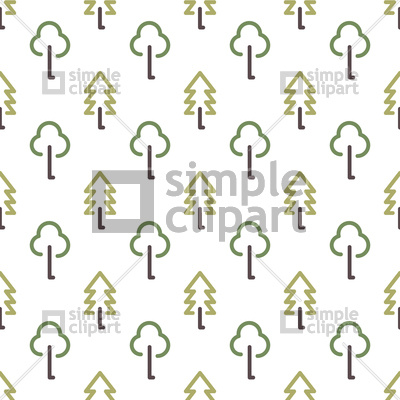 400x400 Trees Pattern