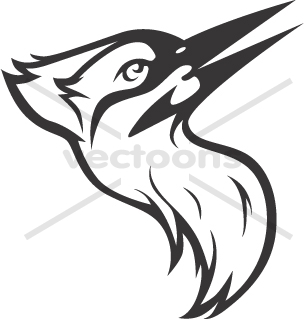 305x320 Woodpecker Clipart Vector
