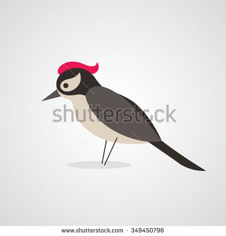 450x470 Woodpecker Vector Illustration. Great Stock Images