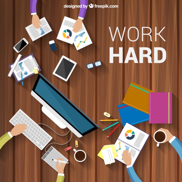 626x626 Work Hard Background Vector Free Download