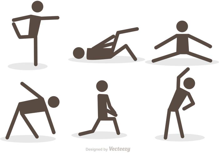 700x490 Workout Stick Figure Icons Vector Pack
