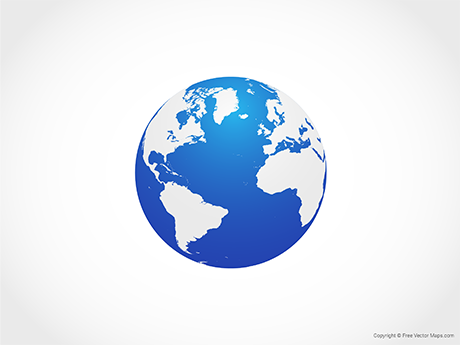 460x345 Vector Globes Free Vector Maps