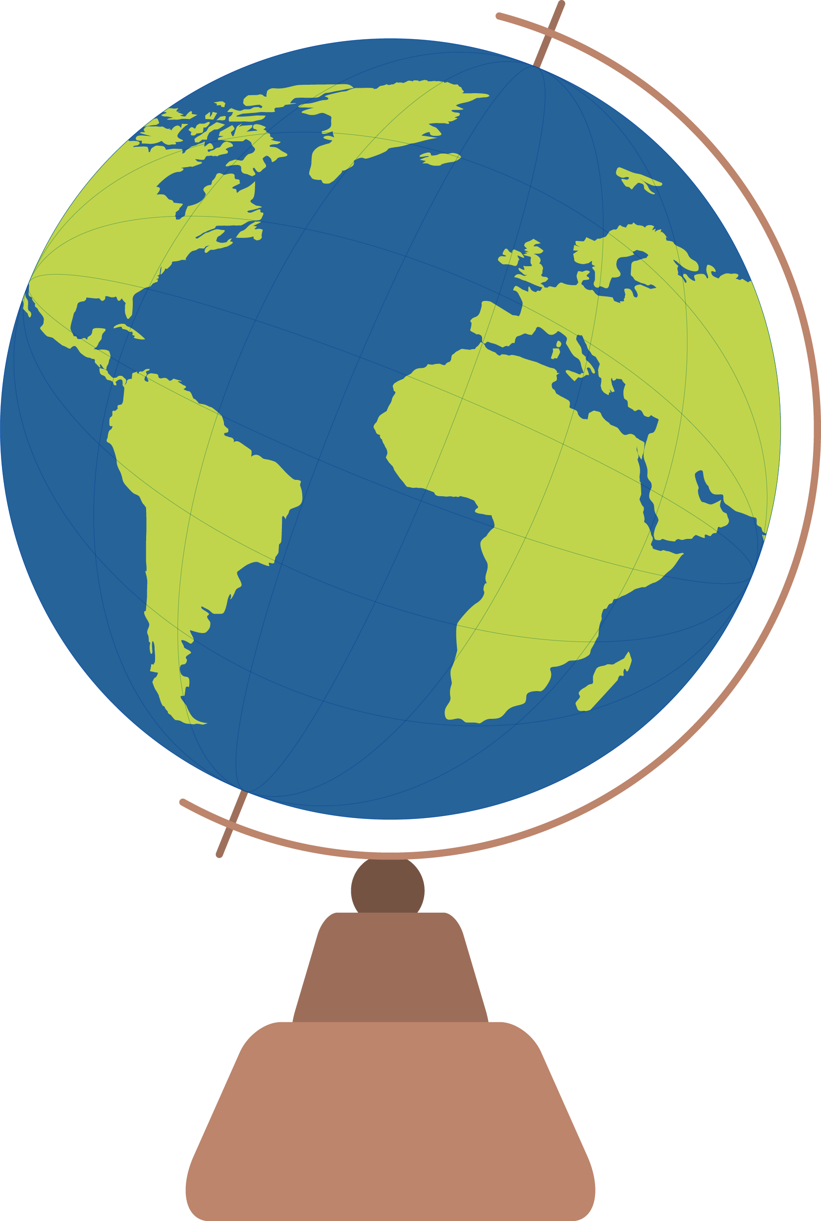 1657x2463 World Map Globe