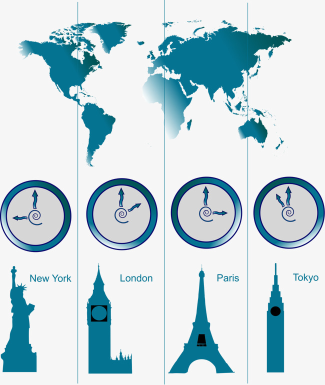 650x770 Vector Map Of The World Landmarks, World Map, Landmarks, Vector