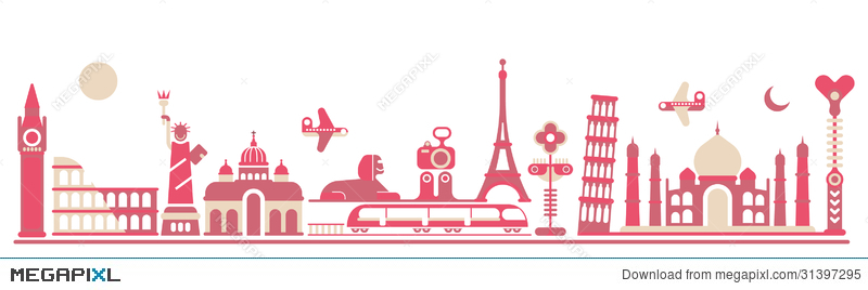 800x268 World Landmarks