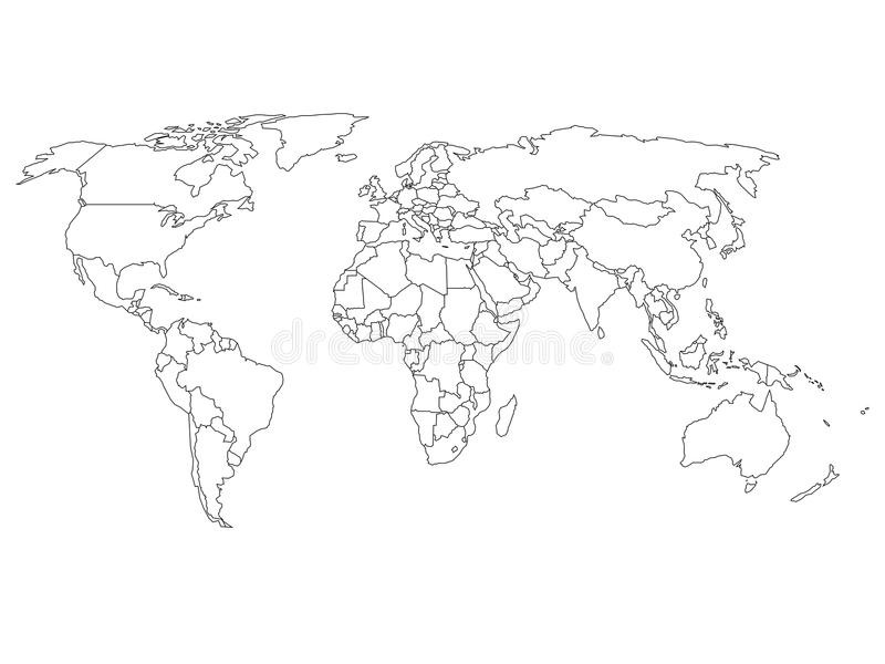 800x600 World Maps With Countries Labeled Black And White