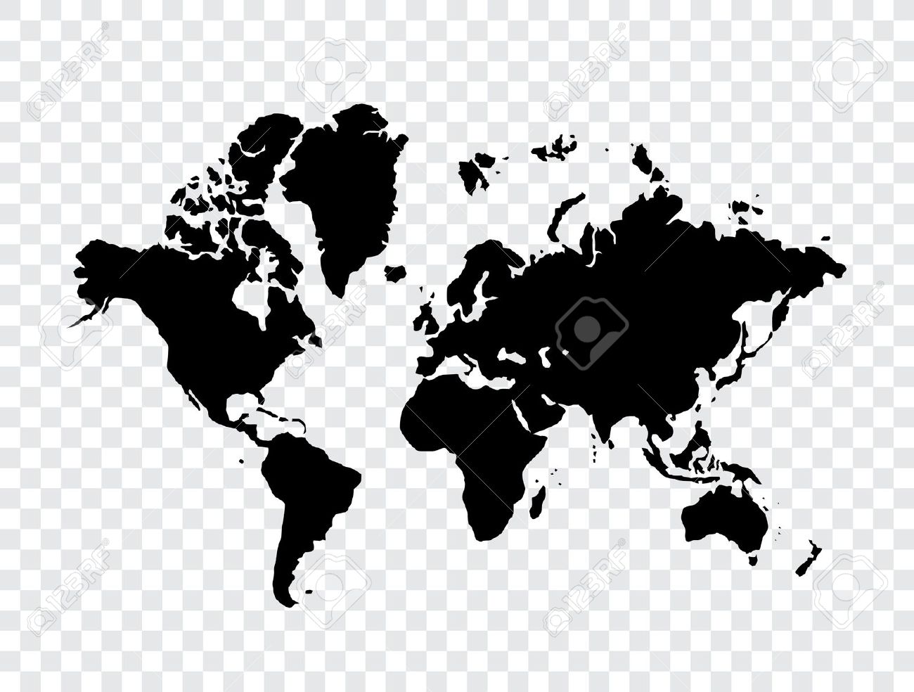 1300x984 World Map Vector Transparent Uship