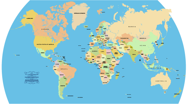 600x334 Free Free Vector World Map Countries Psd Files, Vectors Amp Graphics