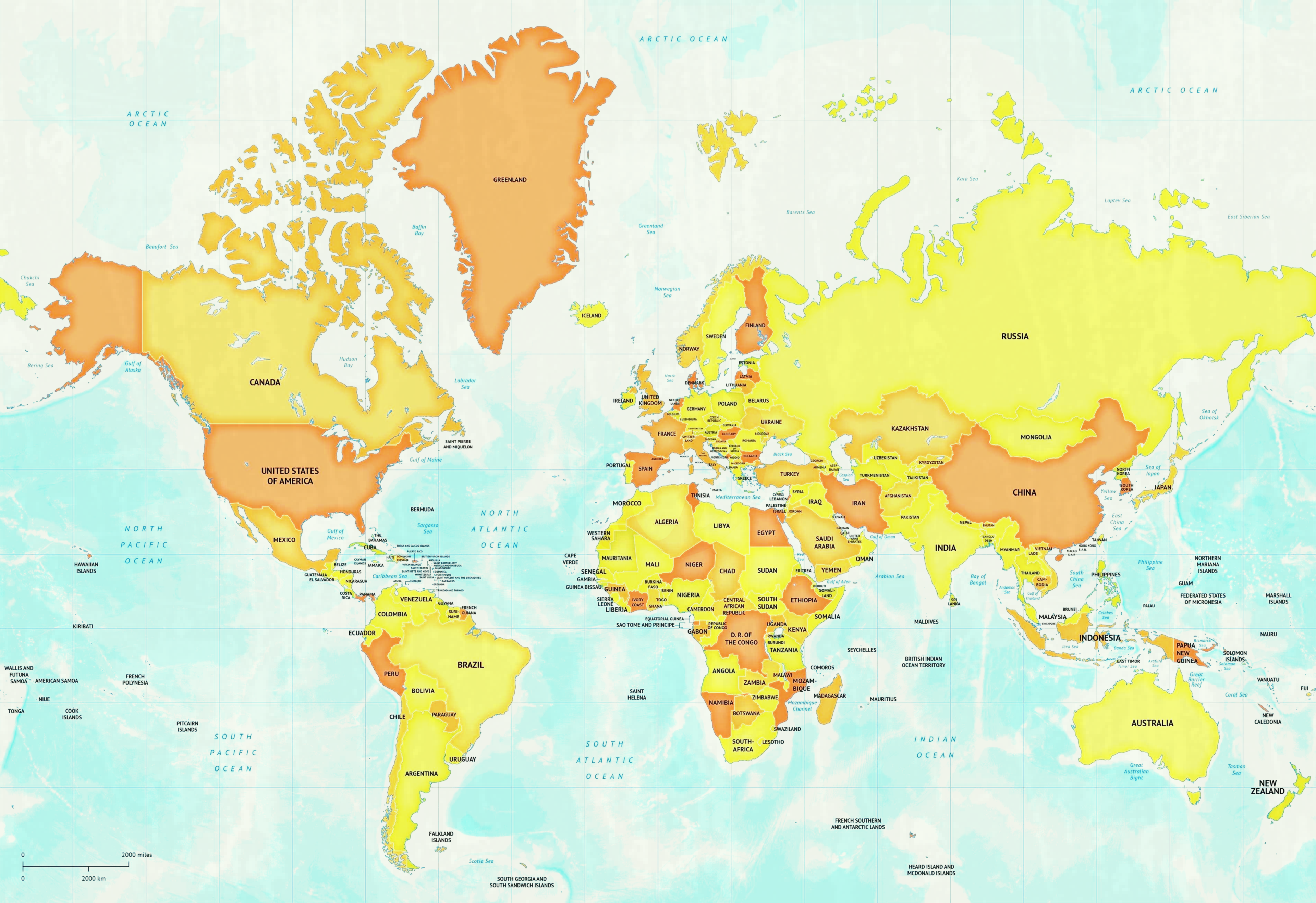 World Map High Resolution - Hayley Drumwright