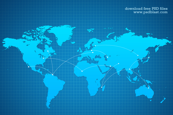 600x400 Vector World Map Background Psd Psdblast