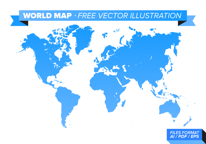 700x490 World Map Free Vector Art
