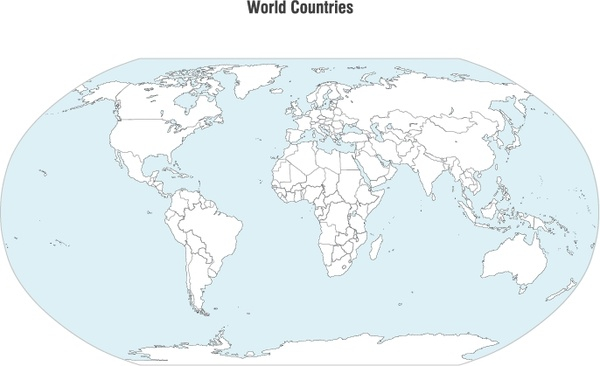 600x366 Free Download World Map With Countries World Countries Map Vector