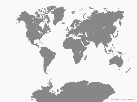 460x345 Vector World Maps Free Vector Maps