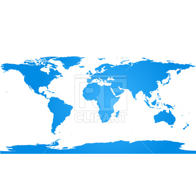 400x400 World Map With Continents Vector Image Vector Artwork Of Signs