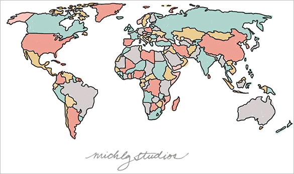585x347 World Map Vectors Eps, Png, Jpg, Svg Format Download! Free