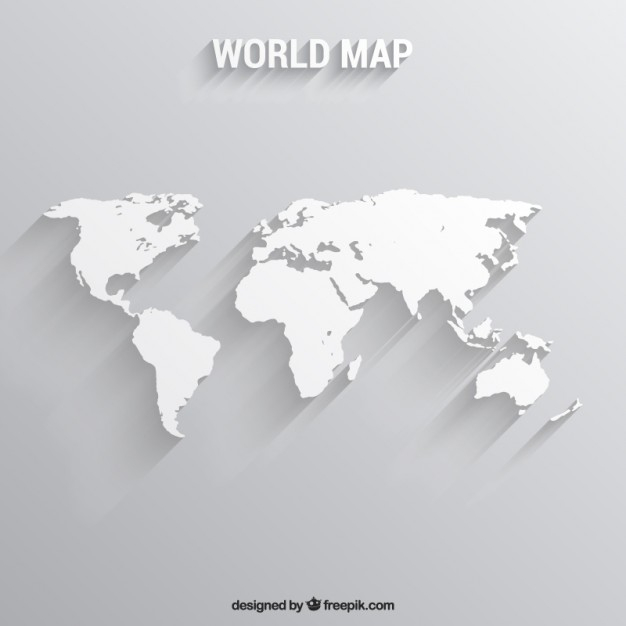 626x626 Map Of The World In White White World Map Vector Free Download 626