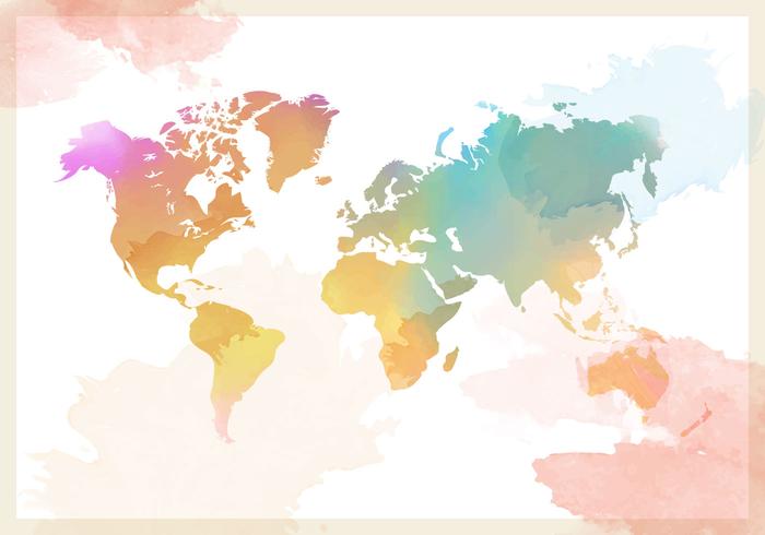 700x490 World Map Free Vector Art