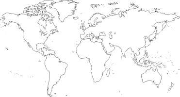 371x200 Collection Of Clipart World Map Outline High Quality, Free