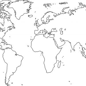 World Map Vector Outline at GetDrawings | Free download