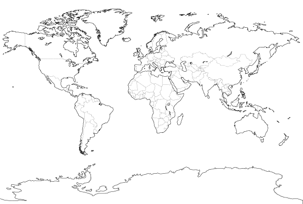 600x404 Free Outline World Map Pdf And Vector Eps Psd Files, Vectors