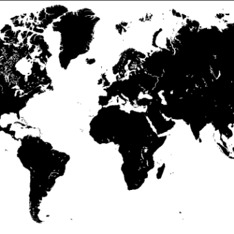 340x340 Free Vector World Map With Capitals 123freevectors